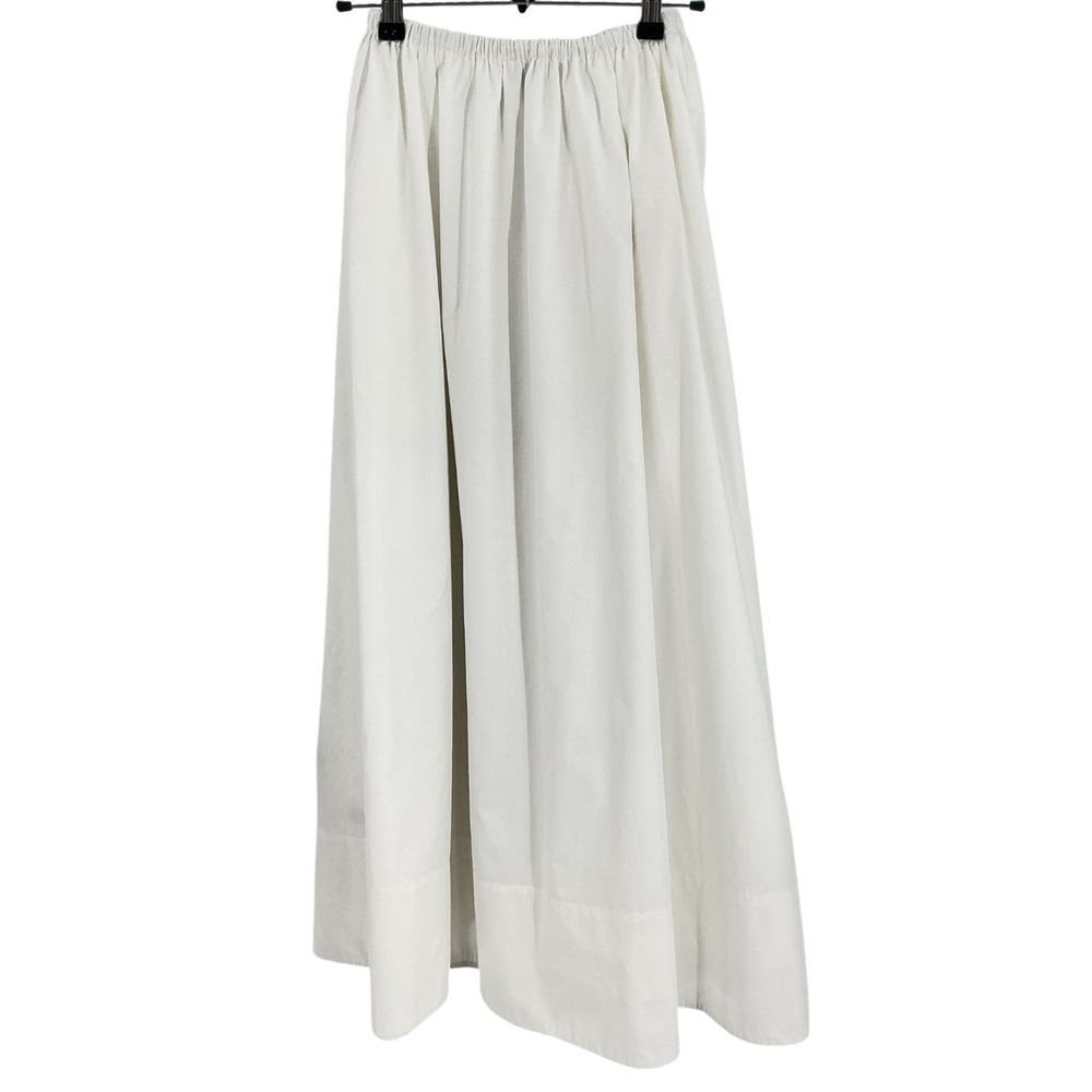 Helsa Crisp White Poplin Midi Skirt Size XS - Picture 2 of 4